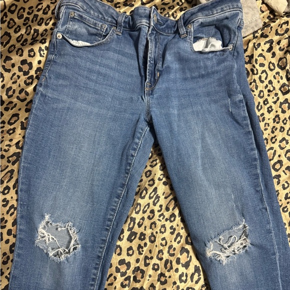 Gap Ripped Jeggings - Size 14 - Medium Wash - Picture 2 of 4